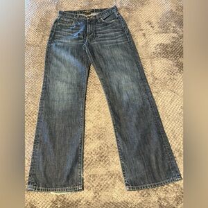 Lucky Brand 181 Relaxed Straight Dark Blue Jeans